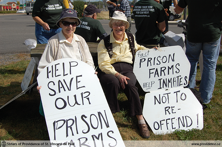 Prison farm protest