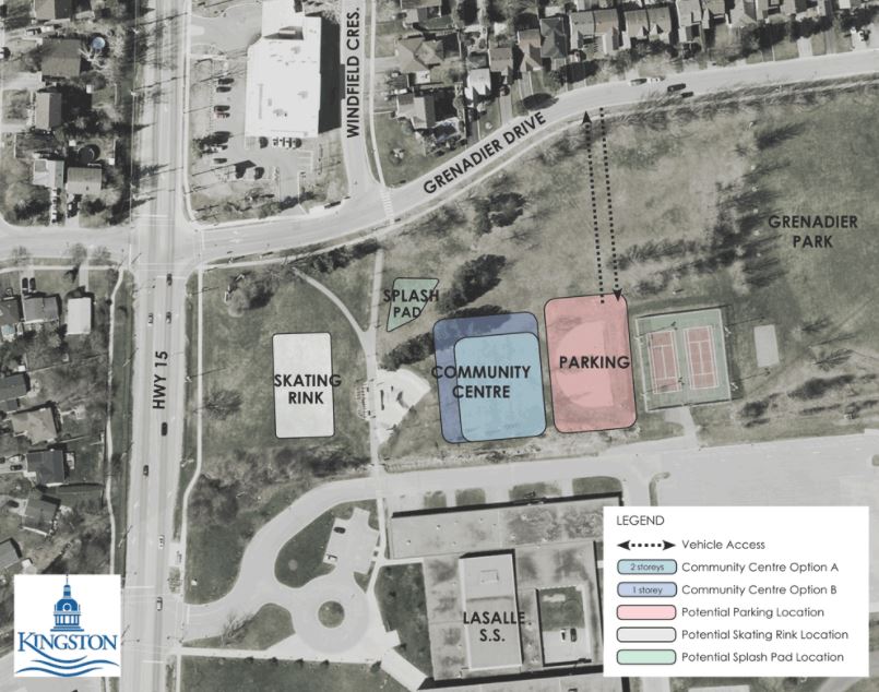 Proposed Kingston East community centre layout